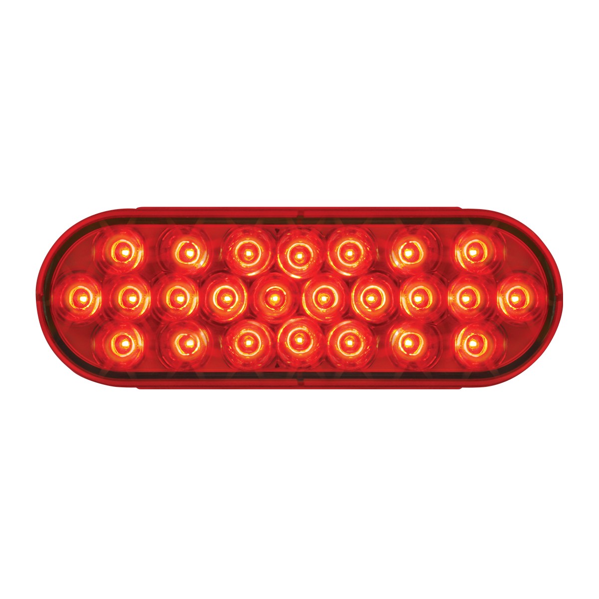 Oval Pearl LED Light Red/Red