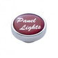 "Panel Lights" Dash Knob - Red Glossy Sticker