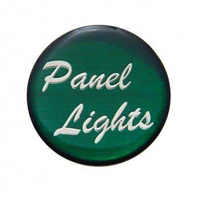 ''Panel Lights'' Glossy Dash Knob Sticker Only - Green