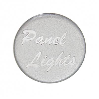 ''Panel Lights'' Glossy Dash Knob Sticker Only - Silver