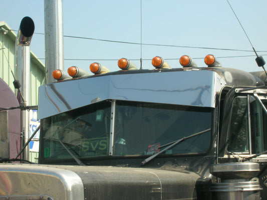 Peterbilt 359 13" x 8" Blind Mount Bowtie Visor