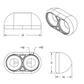 Peterbilt 359 Style Dual Headlight Housing - 304 Stainless