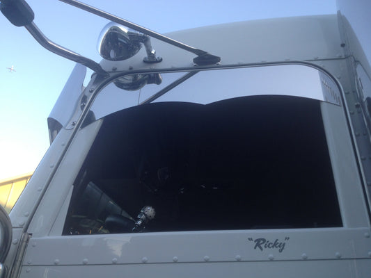 Peterbilt 379/386/388/389 5" x 7" Widows Peak Chop Top (Cab Mounted Mirrors)