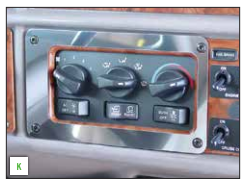 Peterbilt 379 AC/Heater Control Panel Trim