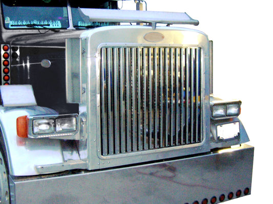 Peterbilt 379 Long Hood Grill w/17 Vertical Bars (33.125")