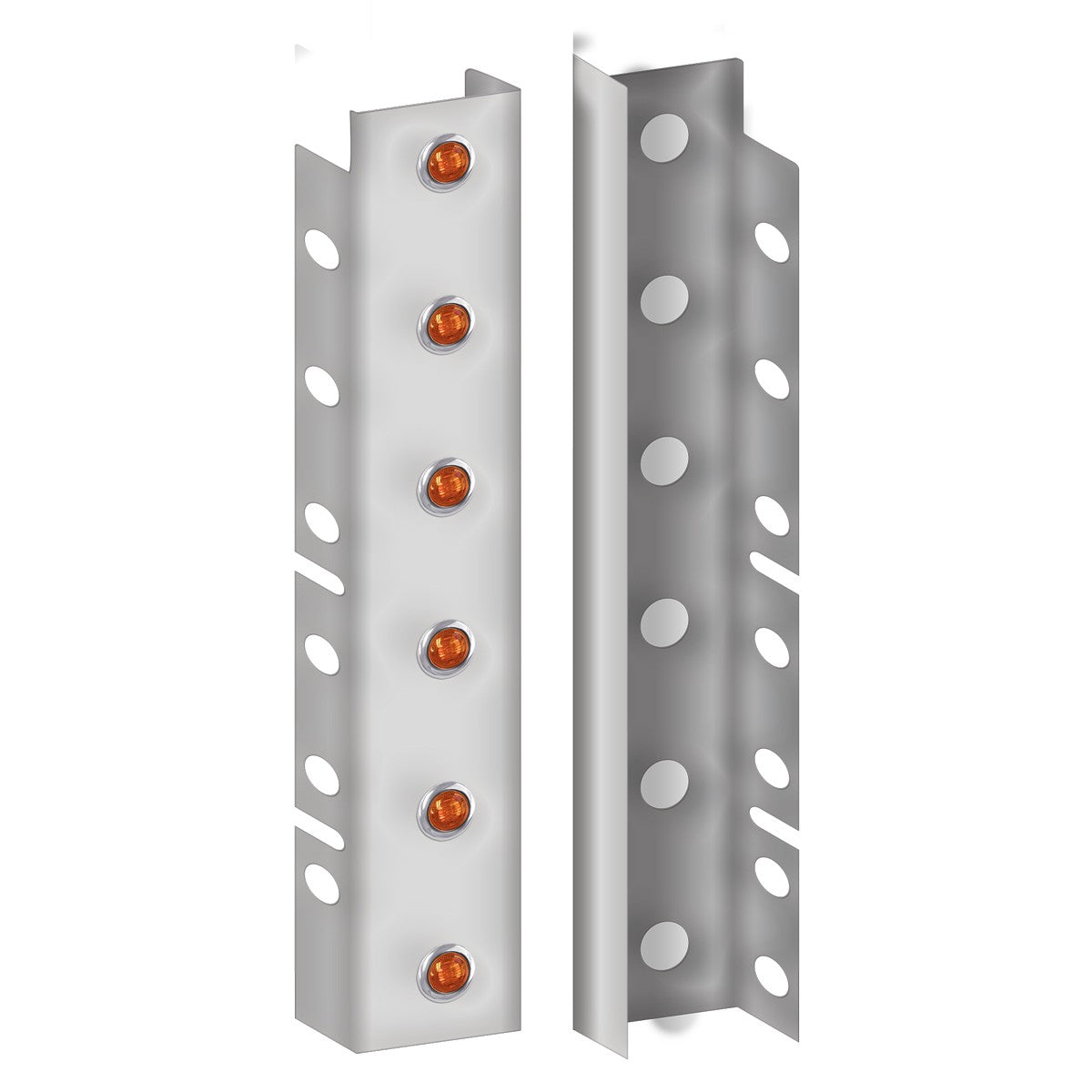 Peterbilt 386-388-389 Premium Can Front Air Cleaner Kit - 12 Button LEDs. (2010+)