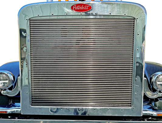 Peterbilt 388/389 Hood Grill - 46 Horizontal Billet (39.25 x 2) - Grill Surround NOT included.