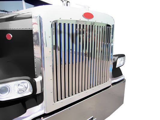 Peterbilt 388/389 Hood Grill w/19 Vertical Bars (33.5)