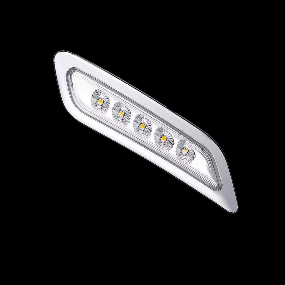 Peterbilt 579, 587 & 567 LED Door Lights. Clear/Amber. Passenger