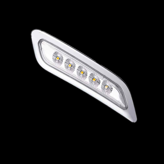 Peterbilt 579, 587 & 567 LED Door Lights. Clear/Amber. Passenger