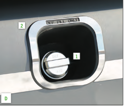 Peterbilt  579 Fairing DEF Fill Are Trim with Cutout