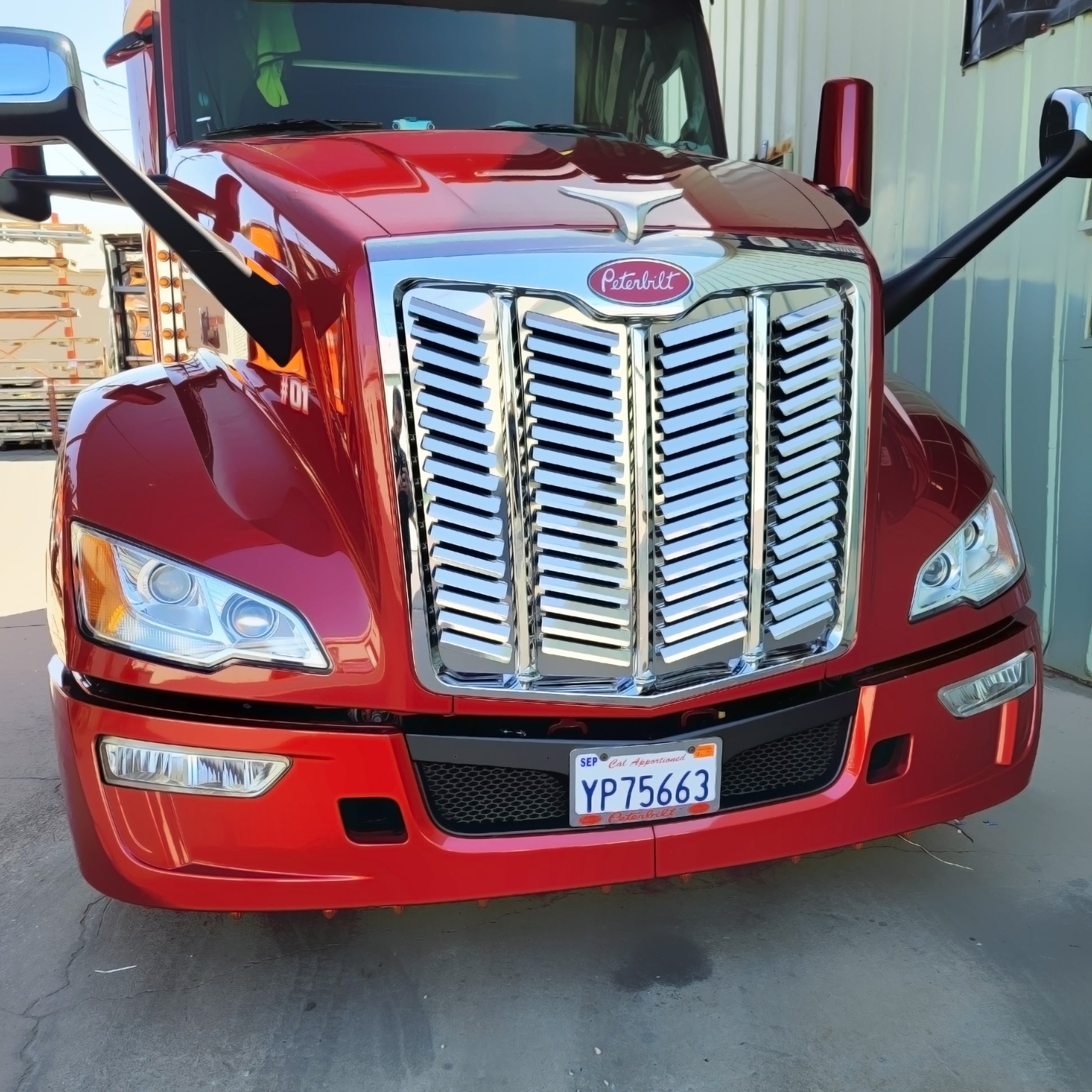 Truck City Chrome & Parts - Peterbilt 579 Ultraloft Hood Grill w/66 ...