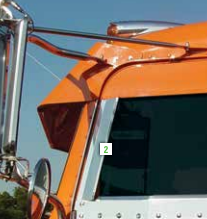 Peterbilt '76-'05 Window Air Deflector For Parts 30433,30434,30435&30436