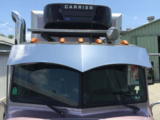 Peterbilt All St. Cab 13" Blind Mount Twisted Visor