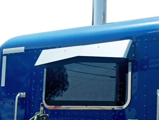 Peterbilt All St. Cab Rear Sleeper Window Bowtie Visor