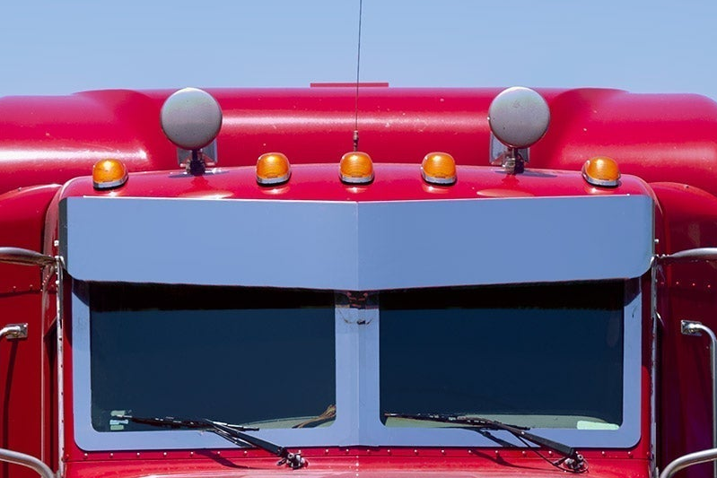 Peterbilt All St./Ultra Cab 11" Blind Mount Drop Visor (2 Hole Side Mount)