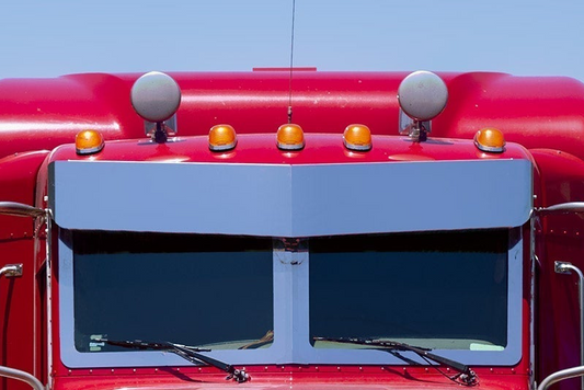 Peterbilt All St./Ultra Cab 11" Blind Mount Drop Visor (2 Hole Side Mount)