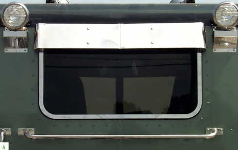 Peterbilt Sleeper/Day Cab Rear Window Drop Visor (37" X 20" Window)