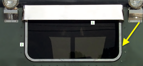 Peterbilt Sleeper/ Day Cab Rear Window Trim 37.25'' X 20.375''