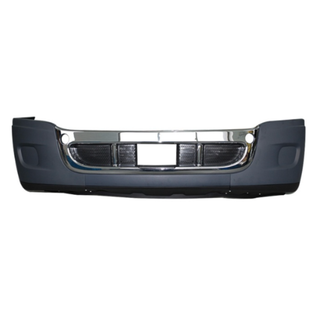 Plastic Bumper Freightliner Cascadia 2008-2017 with Chrome Center (No Fog Light Holes)