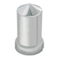 Pointed Chrome Plastic Nut Cover W/Flange, 33M/M ,Each Push-on