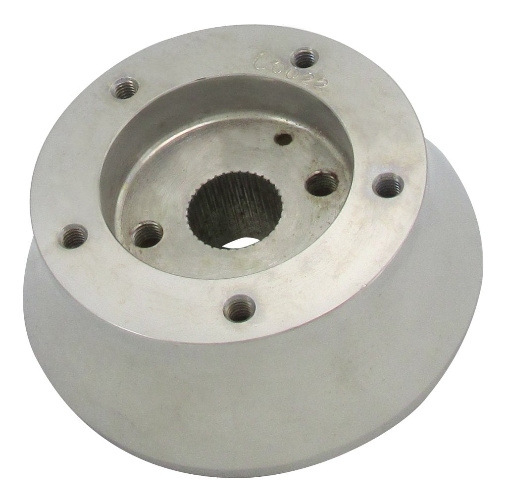Polished Aluminum Finish - Luxury 5-Hole This Hub Kit is compatible with these models: Navistar-International - All Models, Tilt & Telescopic Spline Count: 36