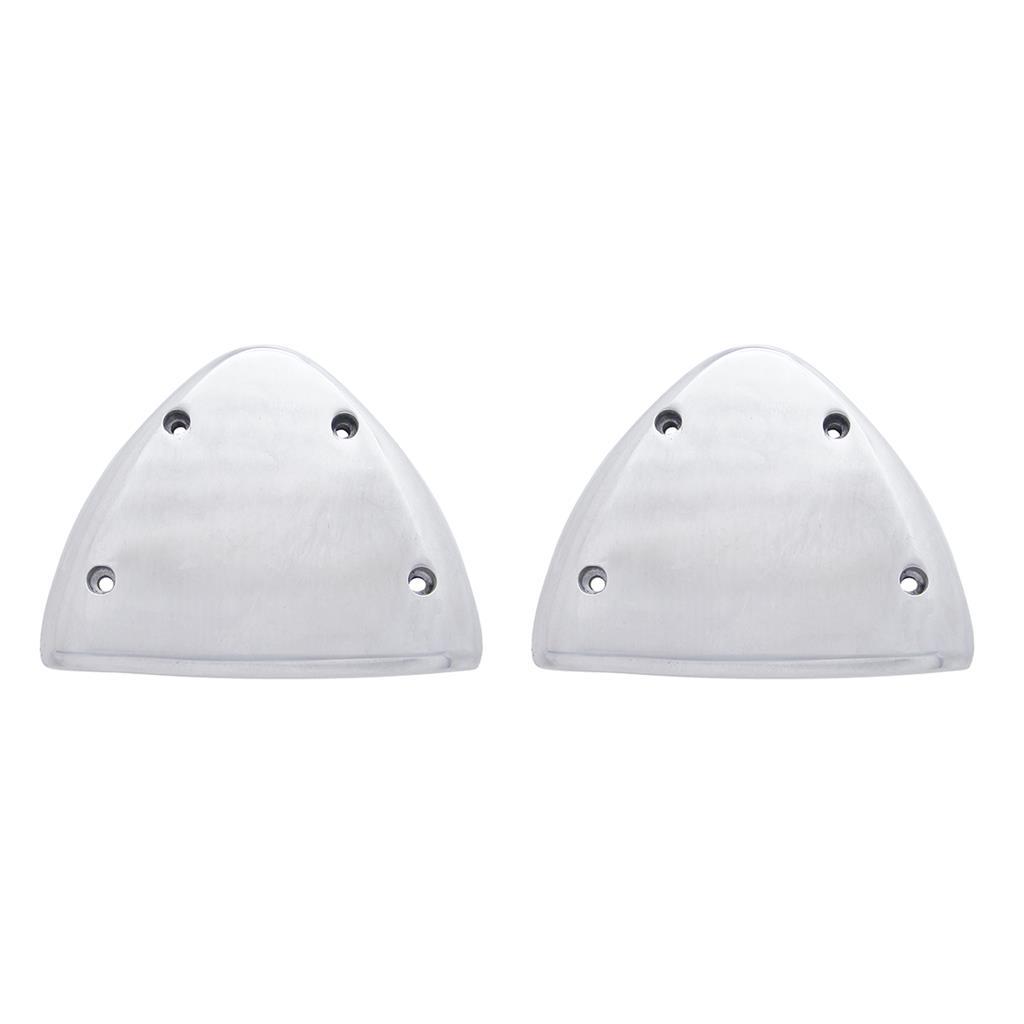 Polished Aluminum Headlight Turn Signal Cover Kit For Peterbilt