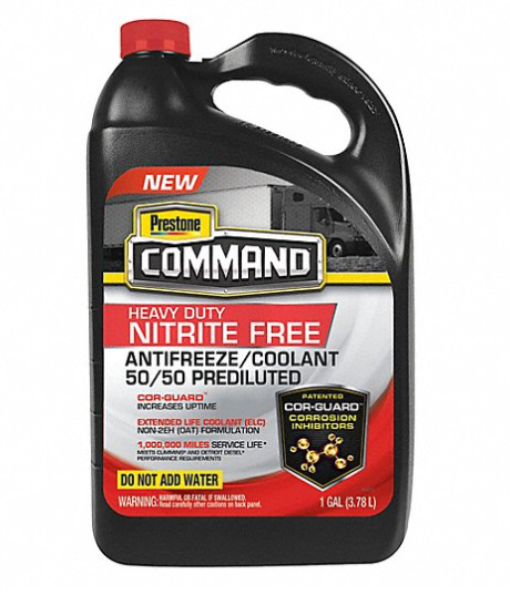 Prestone Command, Antifreeze PREDILUTED coolant, Extended Life 50/50, Gallon for 2015 and newer