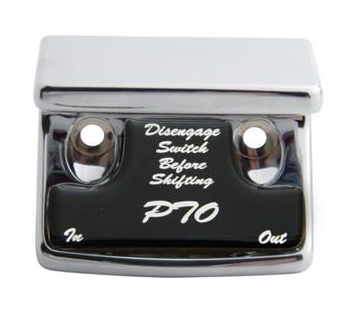 "PTO" Switch Guard With Black Sticker