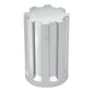 Push-On Gear Chrome Plastic 33Mm Lug Nut Cover 3-1/2”H