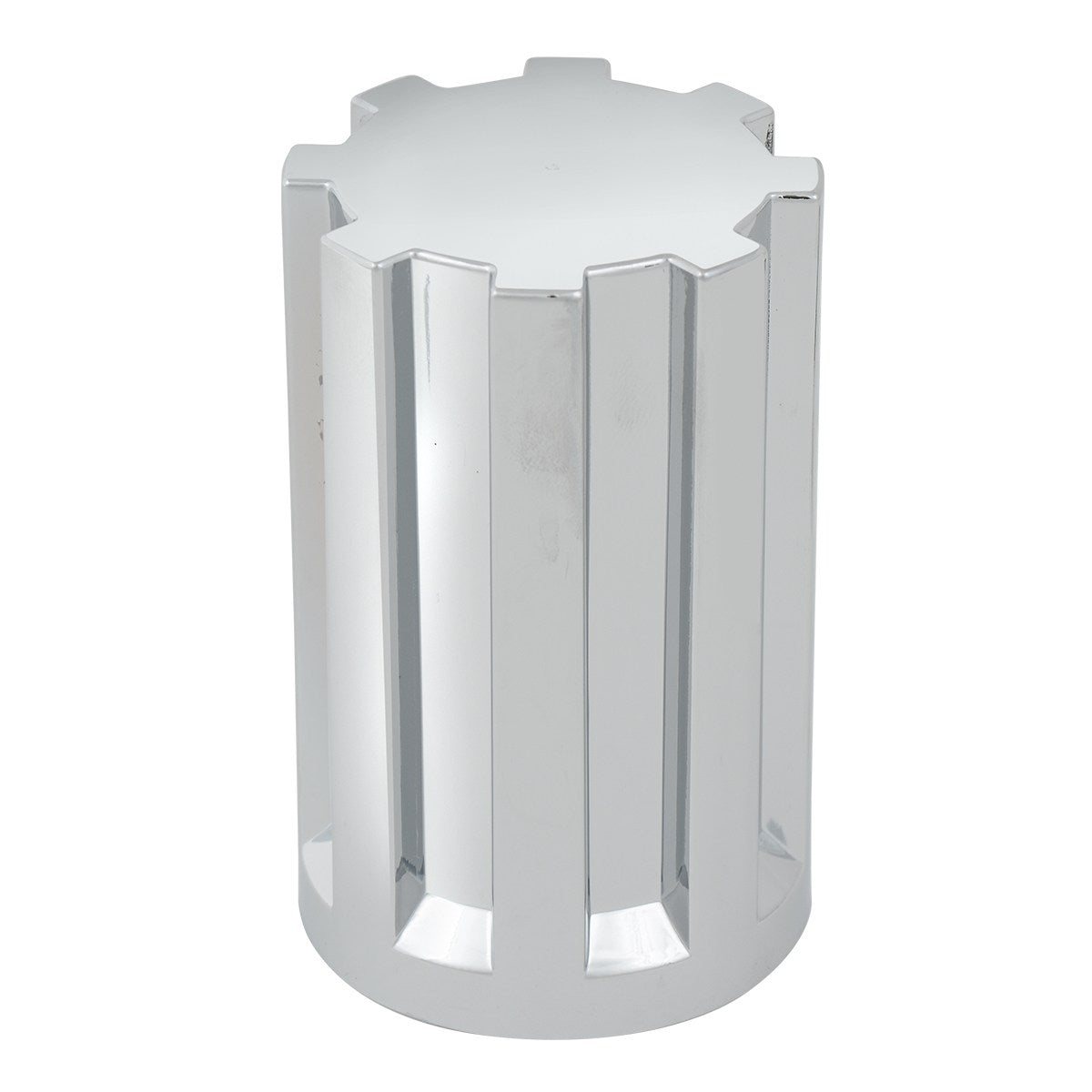 Push-On Gear Chrome Plastic 33Mm Lug Nut Cover 3-1/2”H