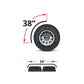 Quarter Fender 38" "Low Rider" Stainless Steel Kit W/ Rolled Edge
