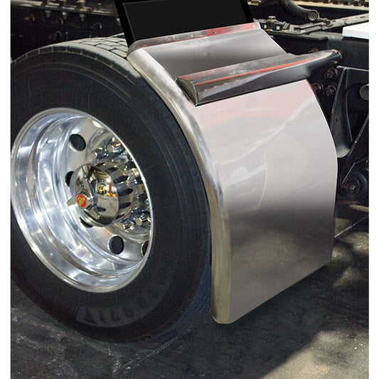 Quarter Fender 38" "Low Rider" Stainless Steel Kit W/ Rolled Edge