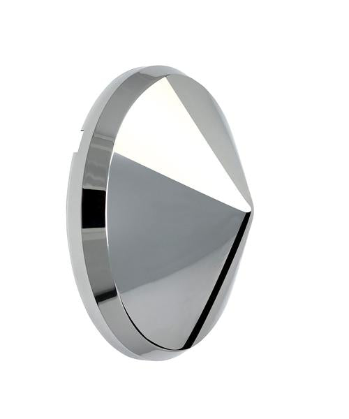 Rear Replacement Hub Cap Only CONE Style, Plastic Chrome.
