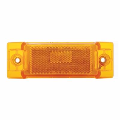 Rectangular Clearance/Marker Light W/ Reflex Lens - Amber