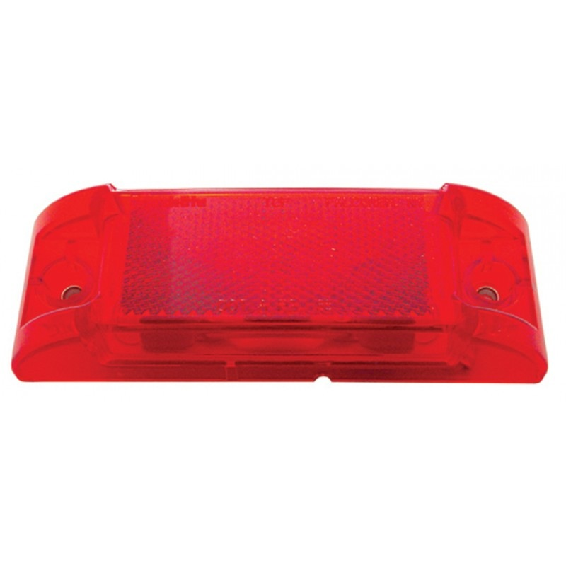 Rectangular Clearance Marker W/ Reflex Lens - Red - Lighting & Accessories