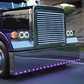 Rectangular Halo LED Projector Headlight Assembly-Driver Side. Freightliner classic, kenworth, peterbilt, western star