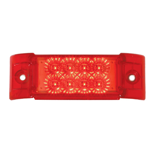 Rectangular Spyder LED Marker Light Red / Red