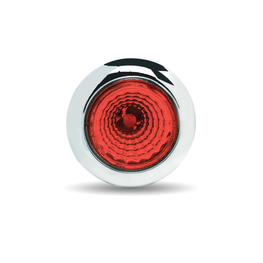 Red 3/4" Round Twist On LED Marker with Reflector