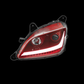 Red Housing Dragon Eye Headlight With LED Turn Signal and Day Light Bar (Driver Side ) fits Peterbilt 579 & 587