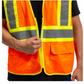 Riggear High Visibility Reflective Orange Safety Vest