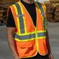 Riggear High Visibility Reflective Orange Safety Vest