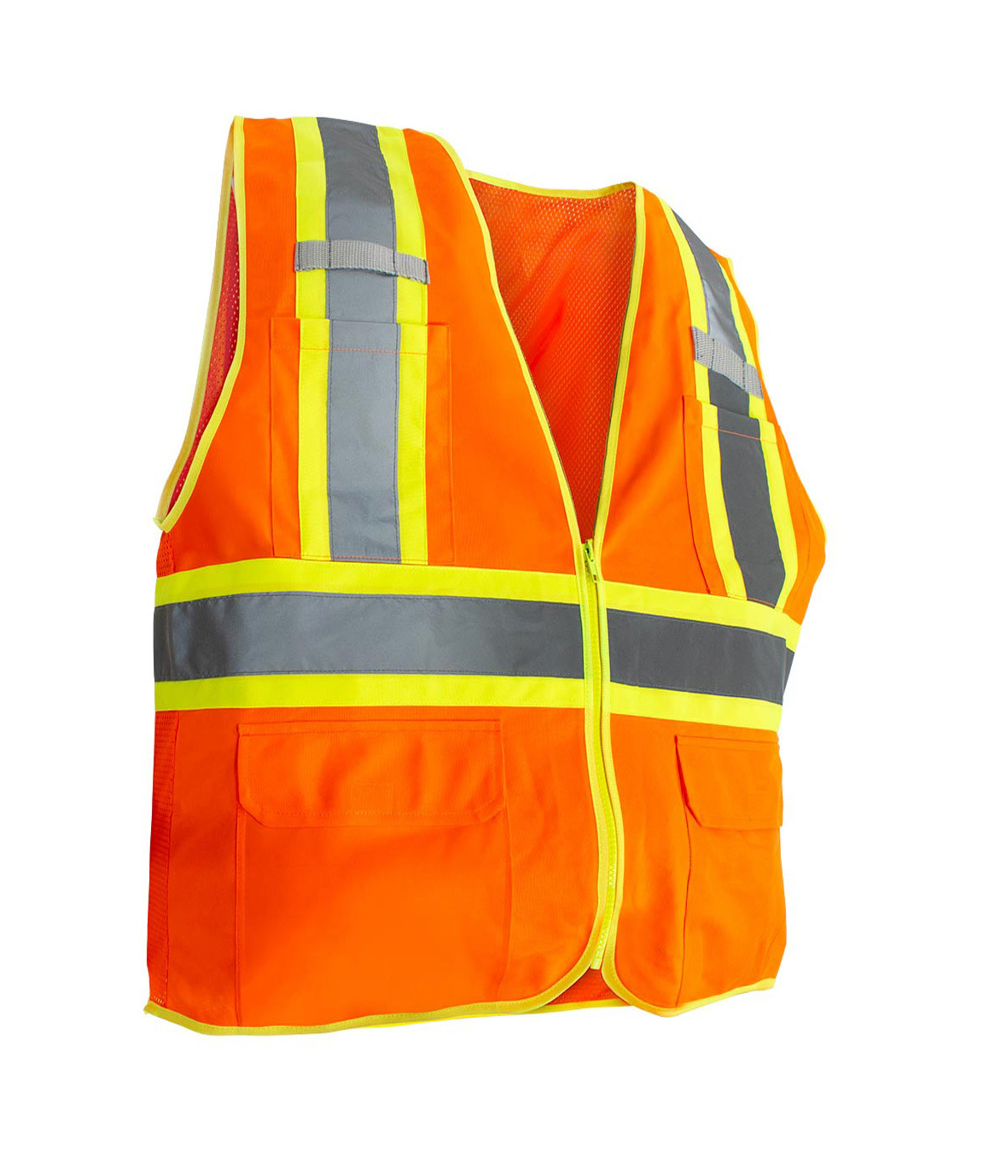 Riggear High Visibility Reflective Orange Safety Vest