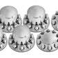 Round Axle Cover Complete Kit With 33mm Lug Nut Covers