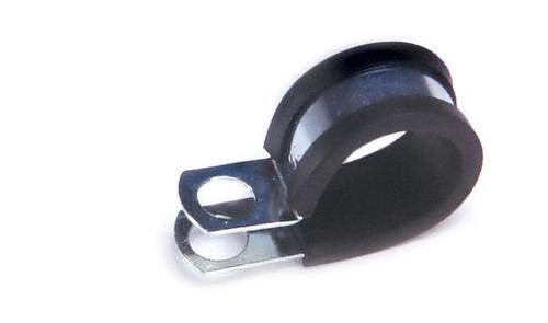 Rubber Insulated Steel Clamp Black 5/8'' 10 Pk