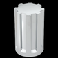 Screw-on Gear Chrome Plastic 33mm Lug Nut Cover 3-1/2”H