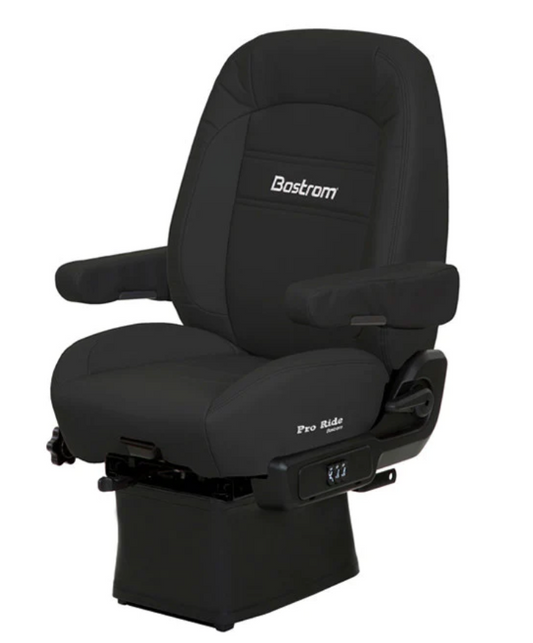 Seat Bostrom, Pro Ride 910 Air Suspension, Mid - Back, Air Lumbar, Dual Armrests , Color Black, Ultra Leather