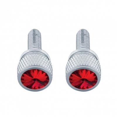 Short Dash Screw For Kenworth - Red Crystal (2 Pack)