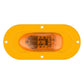 Oval LED Side Turn Marker Lights Integrated Flange Mount Male Pin Lighting & Accessories