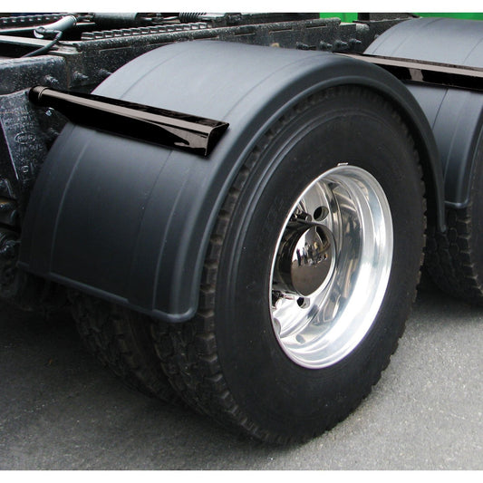 Single Axle Fenders 76" Poly W/ Rolled Edge
